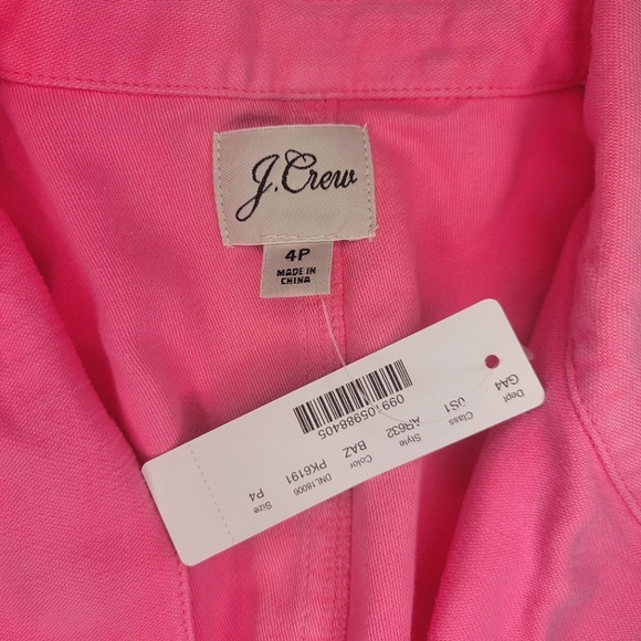 [NWT] J.Crew Garment Dyed Coverall Size 4 Petite - Picture 14 of 15